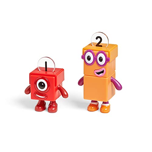 Learning Resources Numberblocks One and Two Bike Adventure Official Collectible Toys, Includes Numberblocks One and Two, Tandem Bike, Helmets, with Posable Arms for Realistic Play, Use for Display