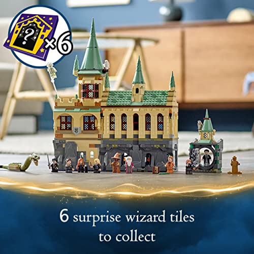 LEGO Harry Potter Hogwarts Chamber of Secrets Castle Toy with The Great Hall, 20th Anniversary Model Set with Collectible Golden Minifigure, Wizarding World Gifts for Kids, Boys & Girls 76389