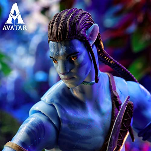 McFarlane Toys , Disney Avatar, 7-inch Jake Sully Classic Avatar Movie Action Figure with 22 Moving Parts, Disney Toys Collectible Figure with Collectors Stand, Ages 12+