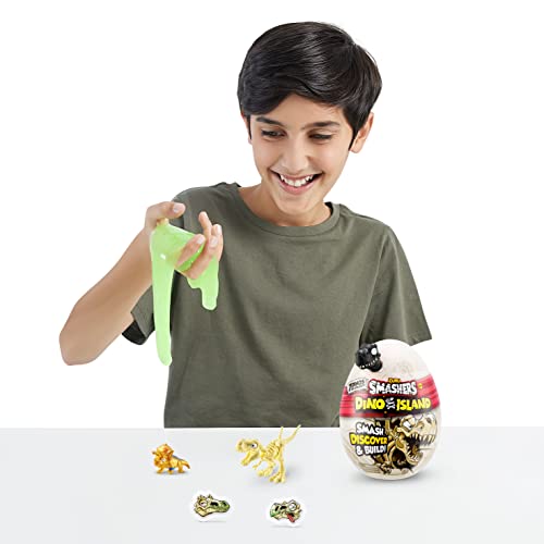 Smashers Dino Island Nano Egg (3 Pack), Dinosaur Collectible Toy, Explorer's Kit, Dinosaur Slime, Includes 3 Surprise Dinosaur Toys, Ages 3+