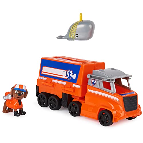 Paw Patrol, Big Truck Pups Zuma Transforming Toy Truck with Collectible Action Figure, Kids Toys for Ages 3 and up