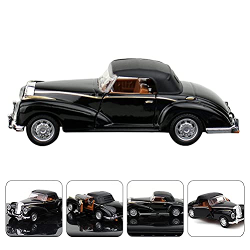 TOYANDONA Diecast Metal Antique Classic Car 1/32 Scale Car Model Collectible Toy Gifts, Black