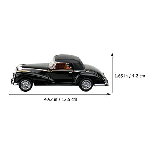 TOYANDONA Diecast Metal Antique Classic Car 1/32 Scale Car Model Collectible Toy Gifts, Black