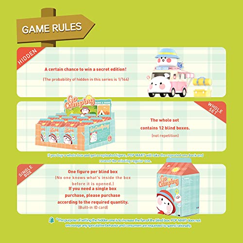 POP MART BOBO & COCO Go Camping Series Exclusive Action Figure Box Toy Popular Collectible Art Toy Cute Figure Creative Gift, for Christmas Birthday Party Holiday