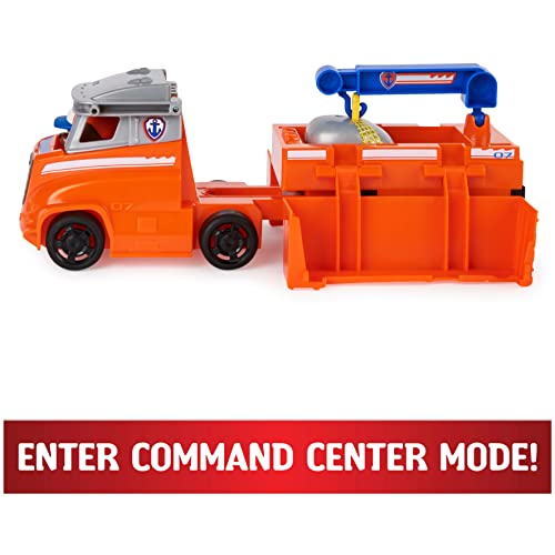 Paw Patrol, Big Truck Pups Zuma Transforming Toy Truck with Collectible Action Figure, Kids Toys for Ages 3 and up