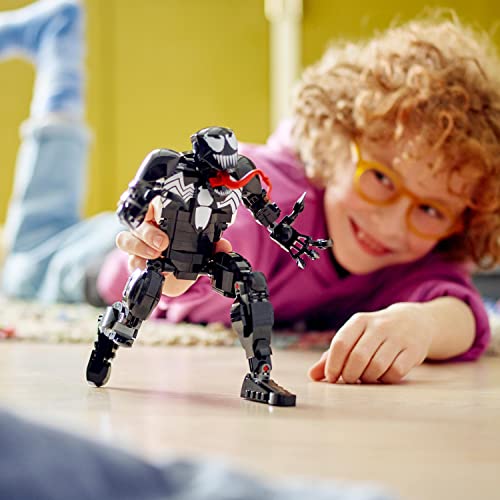 LEGO 76230 Marvel Venom Figure, Fully Articulated Super Villain Action Toy, Spider Man Universe Collectible Set, Alien Toys for Boys and Girls