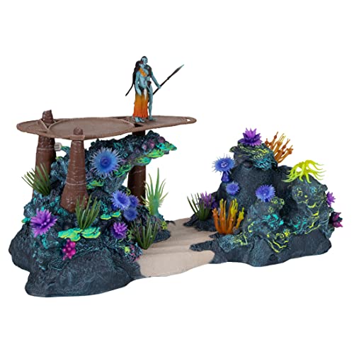 McFarlane Toys, Disney Avatar, World of Pandora Metkayina Reef with Tonowari and Ronal Avatar Movie Action Figure Set, Disney Toys Collectible Figure – Ages 8+