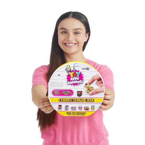 5 Surprise Toy Mini Brands Series 3 Mystery Capsule Real Miniature Brands Collectable Toy (Collector's Case), Contains 5 Minis, Additional Mini's Sold Separately