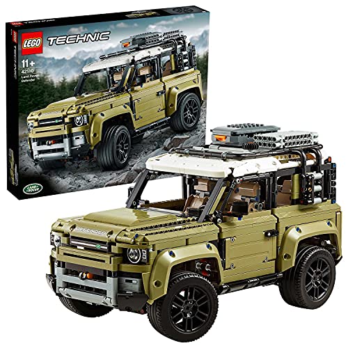 LEGO 42110 Technic Land Rover Defender Off Road 4x4, Exclusive Advanced Car Model Building Kit, Collectible Toys Set, Gifts for Boys and Girls for 11 year +