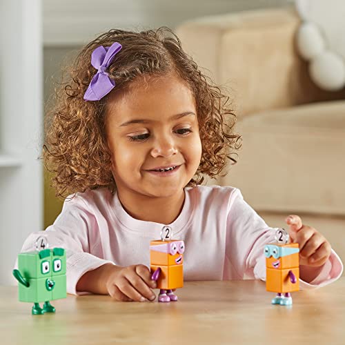 Learning Resources Numberblocks Four and the Terrible Twos, Official Collectible Toys, Includes Numberblocks Four and 2 x the Terrible Two, With Posable Arms for Realistic Play, Suitable for Display