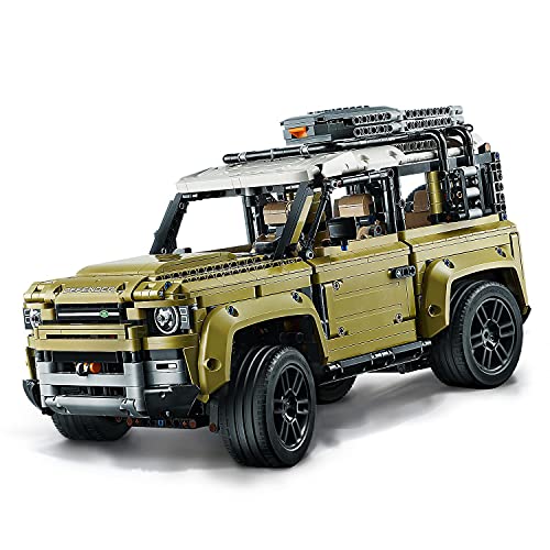 LEGO 42110 Technic Land Rover Defender Off Road 4x4, Exclusive Advanced Car Model Building Kit, Collectible Toys Set, Gifts for Boys and Girls for 11 year +