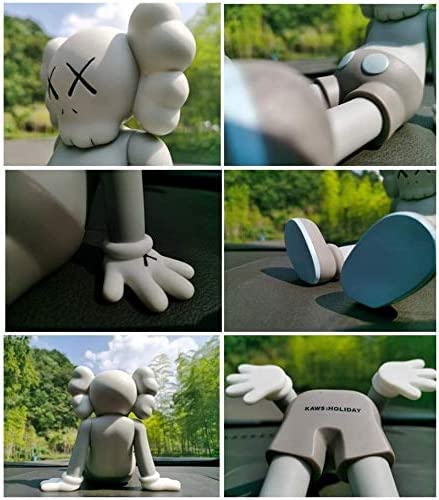 Akls 6" 15cm Prototype Lying K A W S OriginalFake Companion Model Art Toys Action Figure Collectible Model Toy (Gray)