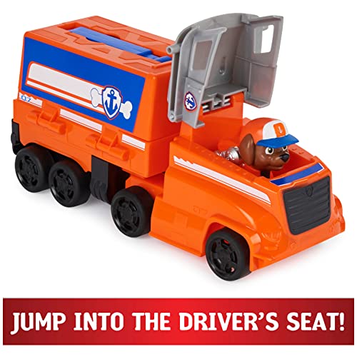 Paw Patrol, Big Truck Pups Zuma Transforming Toy Truck with Collectible Action Figure, Kids Toys for Ages 3 and up