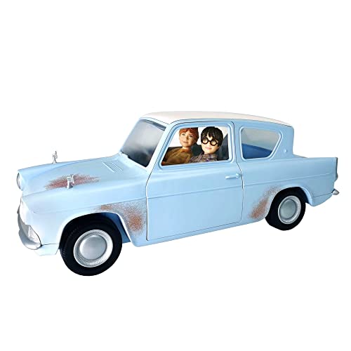 ​Harry Potter Harry & Ron's Flying Car Adventure, with Ford Anglia Car, Harry Potter & Ron Weasley Dolls, Collectible Toy for 6 Year Olds & Up, HHX03