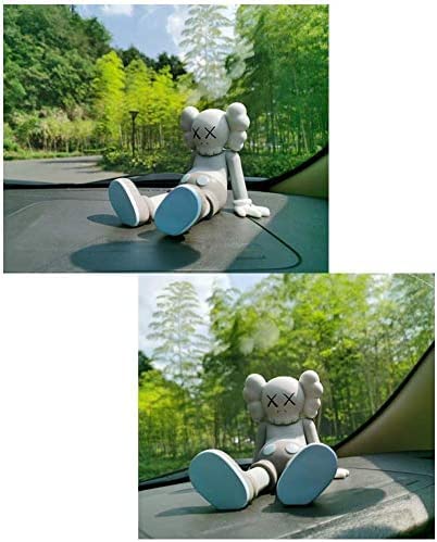 Akls 6" 15cm Prototype Lying K A W S OriginalFake Companion Model Art Toys Action Figure Collectible Model Toy (Gray)