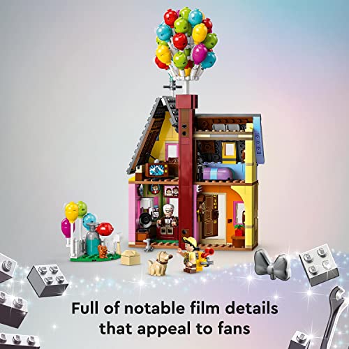LEGO Disney and Pixar ‘Up’ House​ Buildable Toy with Balloons, Carl, Russell and Dug Figures, Collectible Model Set, Disney's 100th Anniversary Series, Iconic Gift Idea 43217