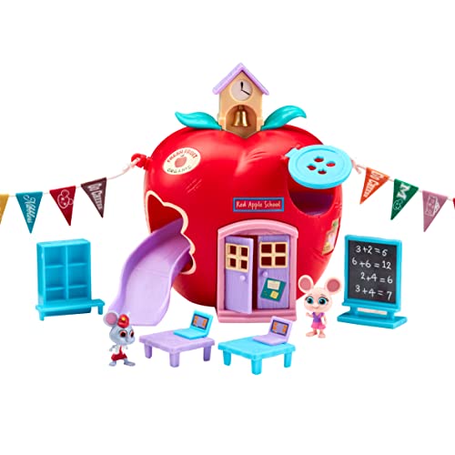 Character Options 07393 Millie & Friends Mouse in The Red Apple Schoolhouse, Collectable Toys, Playset, Imaginative Play, Gift for 3-7 Year Old