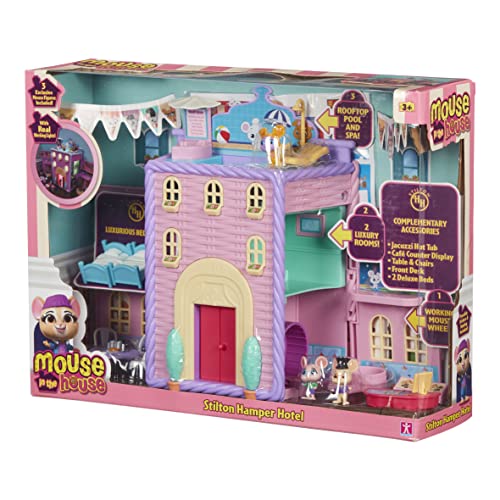 Character Options 7396 Millie & Friends Mouse in The House Stilton Hamper Hotel Playset, Collectable Toys, Imaginative Play, Gift for 3-7 Year Old