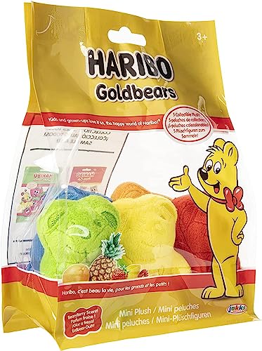 Dealberry Goldbears 5 Pack Mini Plush Stuffed Toys Collectible Scented