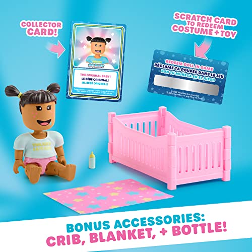 Twilight Daycare Collectible Baby Dolls – Deluxe Pack Includes Metaverse Doll, Crib, Blanket, and Extra Toy – Redeem Virtual Items in Online Game(Packaging May Vary)
