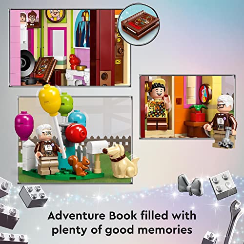 LEGO Disney and Pixar ‘Up’ House​ Buildable Toy with Balloons, Carl, Russell and Dug Figures, Collectible Model Set, Disney's 100th Anniversary Series, Iconic Gift Idea 43217