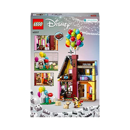 LEGO Disney and Pixar ‘Up’ House​ Buildable Toy with Balloons, Carl, Russell and Dug Figures, Collectible Model Set, Disney's 100th Anniversary Series, Iconic Gift Idea 43217