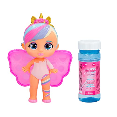 BLOOPIES Magic Bubbles Cristine, Collectible Fairy Doll that Squirts Water and Makes Magic Bubbles with her Wings, Bath and Water Toy for Girls and Boys from 18 months