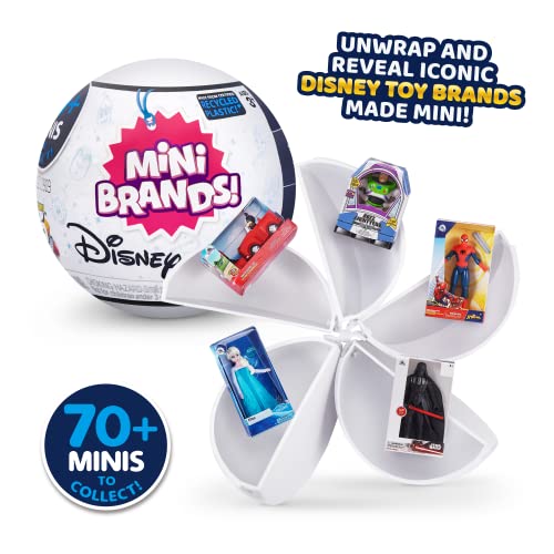5 Surprise Disney Mini Brands by ZURU (4 Pack) Amazon Exclusive Disney Store Edition, Mystery Capsule Real Miniature Brands Collectibles Toys for Kids, Teens, and Adults