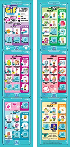 OH! MY GIF 3 Bit Toy Pack - Doughby & Flippy Collectable Real Life Animated Figures Plus Mystery Toy & GIF Download