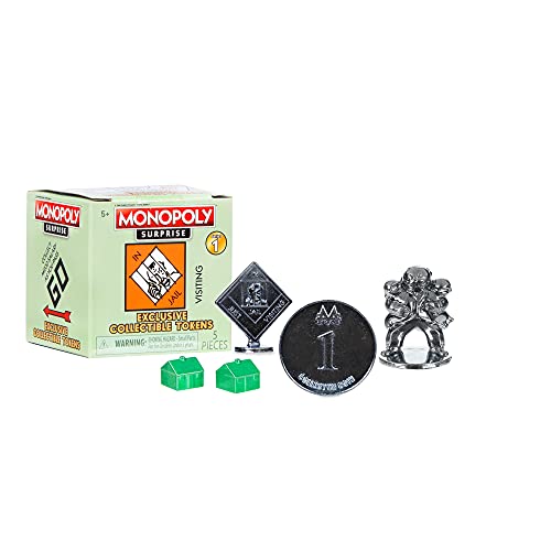 Basic Fun 0441 Monopoly Surprise Exclusive Collectible Tokens, Collectable Toys for Kids, Surprise Toys for Board Games, Monopoly Game Accessories, Collectible Toys and Accessories, Children Aged 8 +