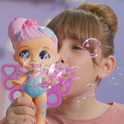 BLOOPIES Magic Bubbles Cristine, Collectible Fairy Doll that Squirts Water and Makes Magic Bubbles with her Wings, Bath and Water Toy for Girls and Boys from 18 months