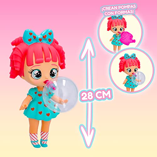 IMC Toys BUBIGIRLS Lexi | Collectible surprise doll to Dress Up that infaltes Balloons with 12 Accessories - Gift toy for kids +5 Years