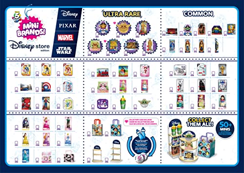 5 Surprise Disney Mini Brands by ZURU (4 Pack) Amazon Exclusive Disney Store Edition, Mystery Capsule Real Miniature Brands Collectibles Toys for Kids, Teens, and Adults