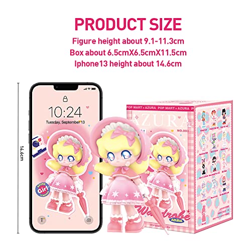 pop mart Azura Wardrobe Series Exclusive Action Figure Box Toy Popular Collectible Art Toy Cute Figure Creative Gift, for Christmas Birthday Party Holiday
