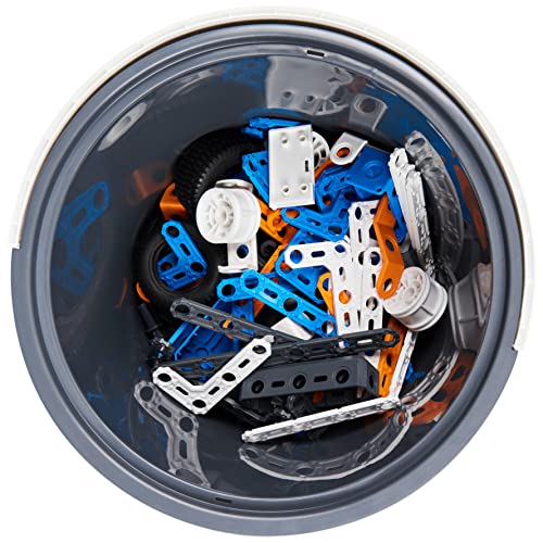 MECCANO Junior, 150-Piece Bucket STEAM Model Building Kit for Open-Ended Play, for Kids Aged 5 and Up