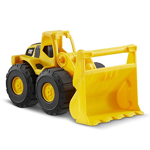 CatToysOfficial Construction Wheel Loader Vehicle, Indoor and outdoor use, free-wheeling with moving scoop. For children aged 3+, Yellow