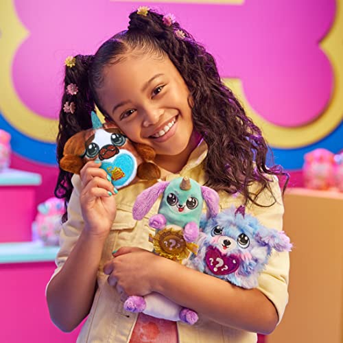 Rainbocorns Sparkle Heart Surprise Series 4 Puppycorn Surprise, Wrecker the Schnauzer - Collectible Plush - 7 Layers of Surprises, Peel and Reveal Heart, Ages 3+ (Schnauzer)