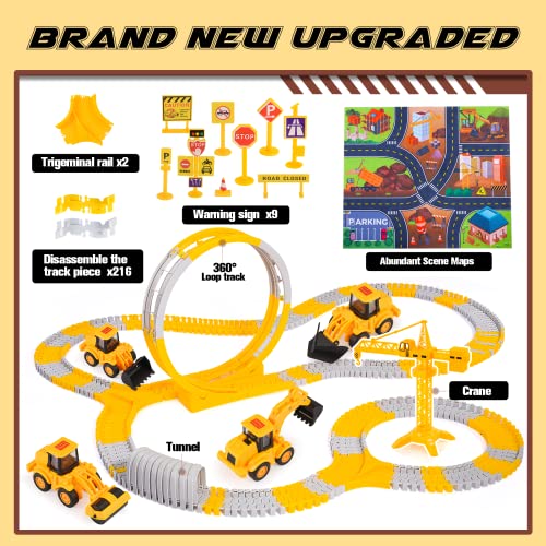 EUCOCO Kids Toys for 2 3 4 5 Year Old Boys, Toy Cars for Boy Toys Age 2-5 Construction Toys Race Truck Boys Gifts for 2-7 Year Old Boys Car Games Tractor Toddler Toys for Boys Hot Wheels Birthday Gift