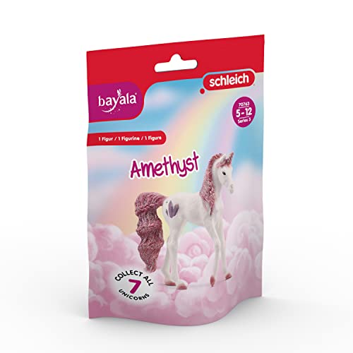 SCHLEICH 70763 Collectible Unicorn amethyst bayala Toy Collectibles for children aged 5-12 Years