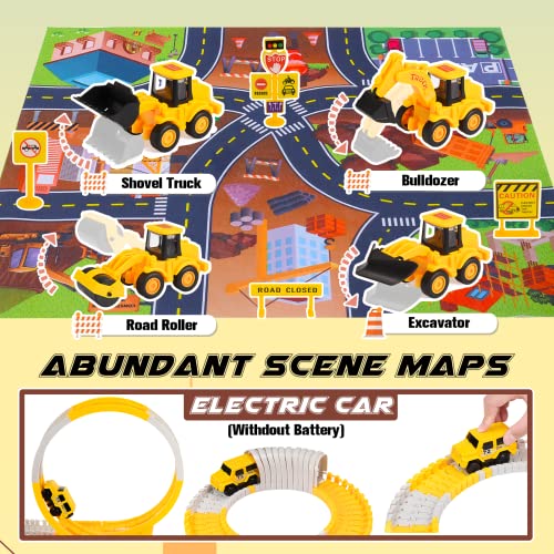 EUCOCO Kids Toys for 2 3 4 5 Year Old Boys, Toy Cars for Boy Toys Age 2-5 Construction Toys Race Truck Boys Gifts for 2-7 Year Old Boys Car Games Tractor Toddler Toys for Boys Hot Wheels Birthday Gift