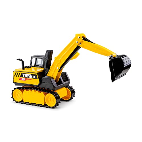 Tonka Steel Classics | Mighty Excavator | Kids Construction Toys for Boys and Girls, Vehicle Toys for Creative Play, Motor Skill Development for Kids Ages 3+ | Basic Fun 06182