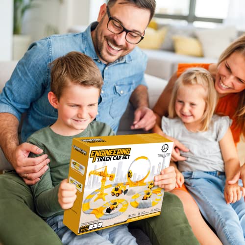 EUCOCO Kids Toys for 2 3 4 5 Year Old Boys, Toy Cars for Boy Toys Age 2-5 Construction Toys Race Truck Boys Gifts for 2-7 Year Old Boys Car Games Tractor Toddler Toys for Boys Hot Wheels Birthday Gift