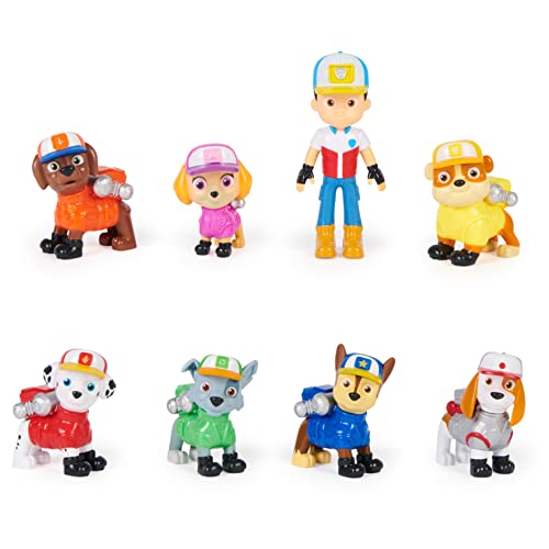 Paw Patrol, Big Truck Pups 8-piece Figure Gift Pack with Collectible Action Figures, Kids Toys for Ages 3 and up