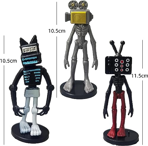 Skibidi Toilet Toy Figures Set 9PCS Gamtioise Skibidi Toilet Action Figure Collectible Anime Toy Fun Stuff for Kids Boys Girls