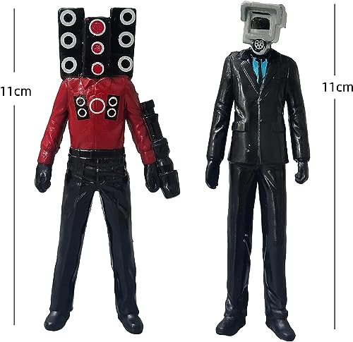 Skibidi Toilet Toy Figures Set 9PCS Gamtioise Skibidi Toilet Action Figure Collectible Anime Toy Fun Stuff for Kids Boys Girls