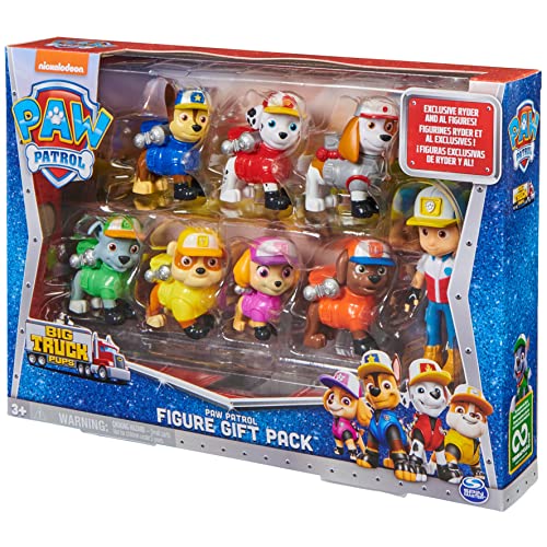 Paw Patrol, Big Truck Pups 8-piece Figure Gift Pack with Collectible Action Figures, Kids Toys for Ages 3 and up