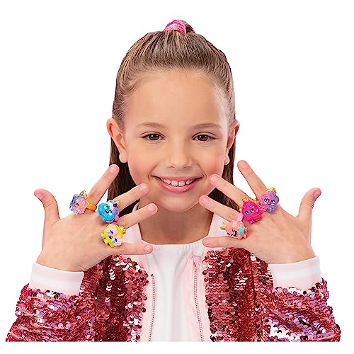 BANDAI TH00001 Pinky Promise Surprise Crown Set Blind Box Contains 2 Collectable Gemmy Friends and A Ring for Kids | Mix and Match Gems and Jewellery for Customisable Wearable Fun for Girls,Medium