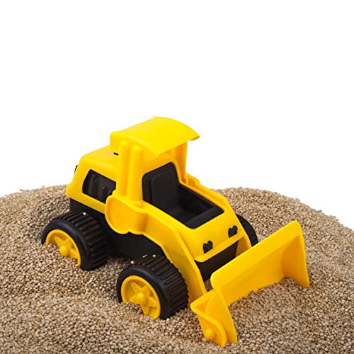 Playkidz Set of 4 Heavy Toy Construction Trucks - Dump Truck, Road Roller, Bulldozer and Tractor, for Age 3 On Up