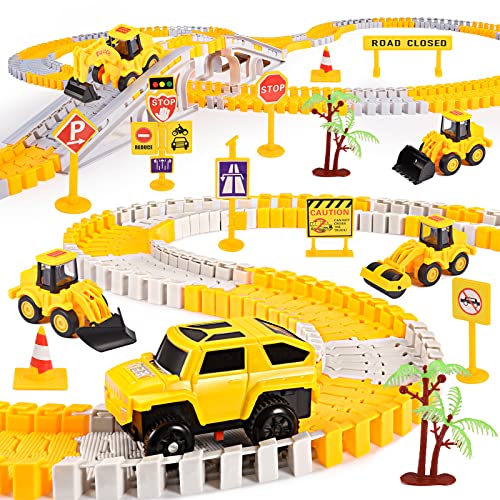 EUTOYZ Toy Tractor Cars For Kids Play Vehicles Construction Digger Toys for Boys Car Games Age 3 4 5 6 7 8 Year Old