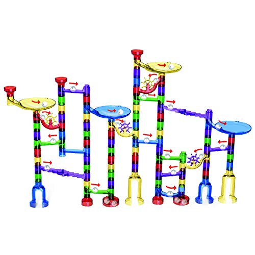 Marble Mania Marble Run - Marble Runs For Kids - 162 Pieces Plus Storage Tub - Construction Toys For 4,5,6,7 Year Old Boys or Girls - Educational STEM Toys For 4+ Year Olds